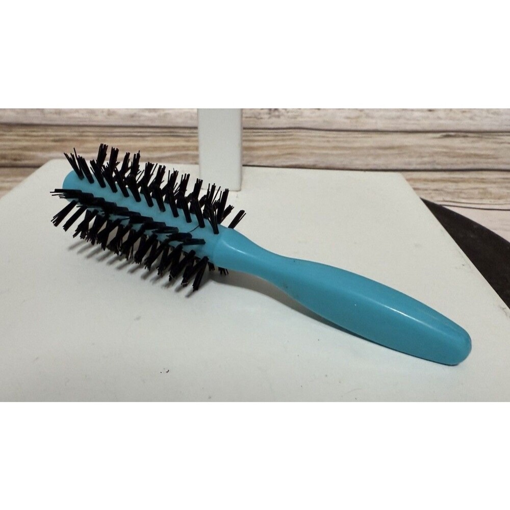 VTG Nylon Bristles Smoothing Hair Brush USA Teal
